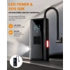 VipMarketim LED Fenerli ve SOS Işıklı Çok Fonksiyonlu Hava Kompresörü Yeni Nesil
