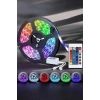 VipMarketim Led Işık 5 Metre Şerit Led RGB Işıklı