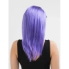 VipMarketim Lila Renk Uzun Düz Parti Peruğu