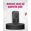 VipMarketim MagSafe Araç Telefon Tutucu 15W Hızlı Şarj Type-C Girişli
