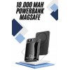 VipMarketim Magsafe Powerbank 10.000 mAh 22.5 Watt Hızlı Şarj Göstergeli Kablosuz Taşınabilir Şarj