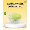 VipMarketim Manuel Yiyecek Doğrayıcı İpli Hızlı Pratik Sebze Kıyıcı