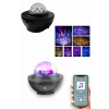 VipMarketim Masa ve Gece Lambası Renkli Projektör Işıklı Disko Topu Bluetooth Hoparlör