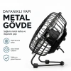 VipMarketim Masaüstü Mini USB Fan - Metal Gövdeli - Ultra Sessiz