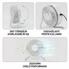 VipMarketim Masaüstü Mini USB Fan - PVC Gövdeli - 360° Ayarlanabilir