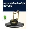 VipMarketim Melodious Music Altın Nota Figürlü Müzik Kutusu