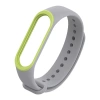 VipMarketim Mijobs Xiaomi Mi Band 3 Mi Band 4 Çift Renk Silikon Kayış Kordon-(5775)