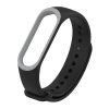 VipMarketim Mijobs Xiaomi Mi Band 3 Mi Band 4 Çift Renk Silikon Kayış Kordon-(5775)
