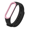 VipMarketim Mijobs Xiaomi Mi Band 3 Mi Band 4 Çift Renk Silikon Kayış Kordon-(5775)