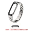 VipMarketim Mijobs Xiaomi Mi Band 4-3 Aklıllı Saat 3 Bakla Çelik Kayış Kordon-(5775)