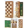 VipMarketim Mıknatıs Taşlı Ahşap Katlanabilir Kutulu Satranç Oyunu 40 Cm