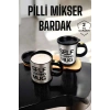 VipMarketim Mikser Kupa Yazılı Mug Bardak Karıştırma Özelliği