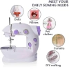 VipMarketim Mini Ev Dikiş Makinesi Pedallı Sewing Machine