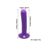 VipMarketim Mor Double Dong Titreşimli Belden Bağlamalı Çift Taraflı Bisex Dildo Vibratör model 2