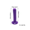 VipMarketim Mor Double Dong Titreşimli Belden Bağlamalı Çift Taraflı Bisex Dildo Vibratör model 2