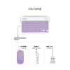 VipMarketim Mor Kablosuz Klavye Ve Mouse Seti