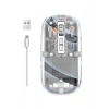 VipMarketim Mouse Fare Kablosuz Mouse Fare Şarjlı Bluetooth Sessiz 5 Tuşlu Şeffaf