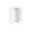 VipMarketim Mystim  Masturbatin Ribbed Ritay Masturbatör, TPE, beyaz, 4,5 cm