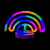 VipMarketim Neon Işıklı Gökkuşağı Masa Gece Lambası