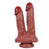 VipMarketim Noctis 21cm Kahverengi Çiftli Dildo No:61