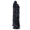 VipMarketim Noctis 26,5cm Siyah Çiftli Dildo No:111