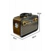 VipMarketim Nostaljik Radyo Bluetooth Bağlantılı Müzik Kutusu Ahşap