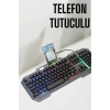 VipMarketim Oyuncu Klavyesi Q Klavye RGB Işıklı Mouse Hediyeli