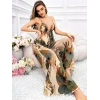VipMarketim  Özel Tasarım Çiçek Desenli Salaş Şık Dekolteli 2li Takım