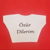 VipMarketim Özür Dilerim Yazılı Peluş Oyuncak Tişörtü
