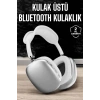 VipMarketim P9 Air Max Kablosuz 5.0 Mikrofonlu Bluetooth Kulaklık Beyaz Yüksek Ses Kaliteli