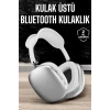 VipMarketim P9 Air Max Kablosuz 5.0 Mikrofonlu Bluetooth Kulaklık Beyaz Yüksek Ses Kaliteli