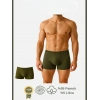 VipMarketim  Pamuklu Düz Haki Renk Erkek Boxer