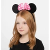 VipMarketim Pembe Fiyonklu Minnie Mouse Tacı Mini Kulak