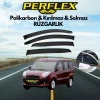 VipMarketim Perflex Polikarbon Kırılmaz Rüzgarlık Mugen Fiat Doblo 2 4lü 2010+