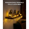 VipMarketim Pilli Altın Fenerli Ramazan Işıkları Dekoratif LED Zincir