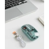 VipMarketim Pilli Kablosuz Mouse Bluetooth ve USB Uyumlu Sessiz Tıklama