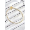 VipMarketim Pirinç Charm Topcuk Model Gold Renk Kadın Bileklik 5886