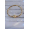 VipMarketim Pirinç Gold Renk Zirkon Taşlı Charm Bileklik 5886