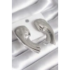 VipMarketim Pirinç Gümüş Renk İşlemeli Kadın Küpe 5886