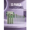 VipMarketim Profesyonel Makyaj Fırça Seti Yumuşak Kıllı Taşınabilir Çantalı