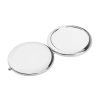 VipMarketim Promosyon Yuvarlak Cep Aynası Gümüş Renk