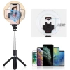 VipMarketim PULUZ 6.3 inch 16cm Ring LED Canlı Yayın Bluetooth Tripod Vlogging Selfie Light-(5775)