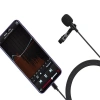 VipMarketim PULUZ Type-C Profesyonel Telefon Youtuber Yaka Mikrofonu 1.5m-(5775)