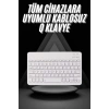 VipMarketim Q Klavye Türkçe Bluetooth Klavye Tüm Cihazlara Uyumlu Kablosuz