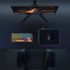 VipMarketim Rampage MP-23 BLITZ M RGB 252x328x3mm RGB Led Gaming MOUSE PAD (Siyah)(1923)