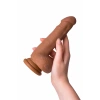VipMarketim Realstick Elite Mulatto Gerçekçi Vibratör, Kahverengi, 13 Cm