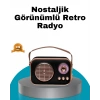 VipMarketim Retro Tarz Kablosuz Radyo – Bluetooth USB ve TF Kart Girişli