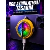 VipMarketim RGB Işıklı Manyetik Telefon Oyun Soğutucu Fan