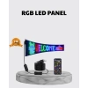 VipMarketim RGB LED Panel – Çok Renkli Kumandalı USB Bağlantılı Yazı ve GIF Gösterimli Akıllı Lamba