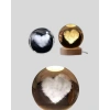 VipMarketim Romantik Kalpli Kristal Cam Küre USB’li Işıklı Dekoratif Obje
